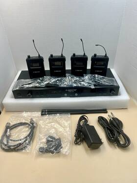 Ptm-22 Phenyx Pro Uhf In Ear Monitoring System Wireless 4 Bodypacks Earbuds