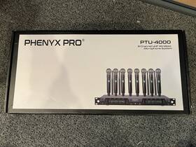 Ptu-4000a Phenyx Pro Wireless Microphone System 8-channel Used Great Condition