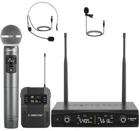 Ptu-52 Phenyx Pro Wireless Microphone System Metal Mic Set With Case