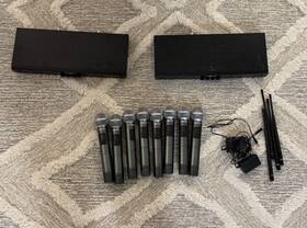 Ptu-5200-4h Phenyx Pro 2 Wireless Microphone System 8 Cordless Mics