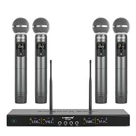 Ptu-5200 Phenyx Technology Llc Wireless Microphone System Metal Mic Set With 4 Cordless Mics 4x25