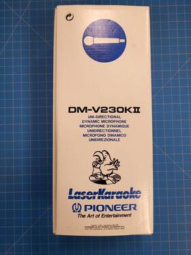 Dm-v230kii Pioneer Laser Karaoke Microphone Dynamic Vocal Mic Vintage Untested