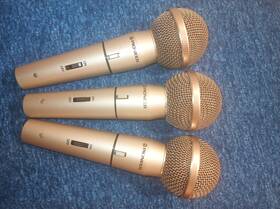 Hu-d5 Pioneer Dynamic Microphones Lot Of 3