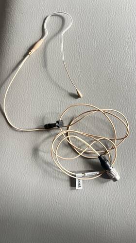 Co-5w Point Source Audio Waterproof Ear-worn Omnidirectional Microphone Beige