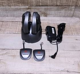 Pwm-10t Polycom Lot Of 2 Wireless Microphone With Charging Station No Batteries