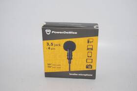 Powerdewise 718475305000 Lavalier Lapel Microphone Used Clip-on Recording Mic Audio