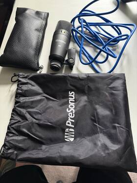 Presonus 613817116194 M7 Cardiod Condenser Studio Microphone With Cable Stand Case