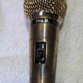 Dm-475 Pro.2 Dynamic Handheld Microphone Gold Black Wired 1/4 Inch On/off Switch