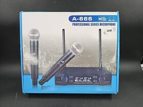 A-666 Professional Series Uhf Wireless Pro Rack Mount Dual Microphone System