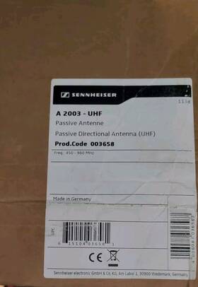 Pr-a2003-uhf Promic A2003-uhf Passive Directional Antenna For Sennheiser Combiner System