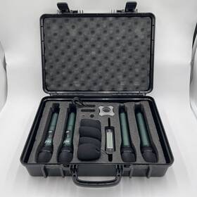 Pyle 842893163642 Portable Uhf Band Receiver System 4 Wireless Microphone