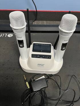 Pdwm3100 Pyle Home And Office Uhf Wireless Microphone System- Dual Mic