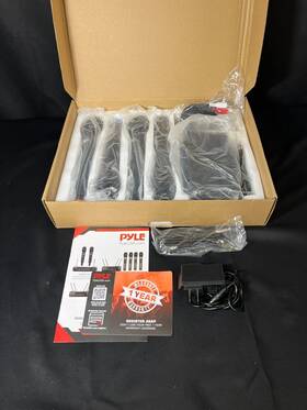 Pdwm4120 Pyle Black Home And Office Desktop Uhf Wireless Microphone System