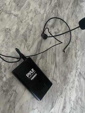 Pdwm92 Pyle Wireless Lavalier Microphone System Bodypack Transmitter Black