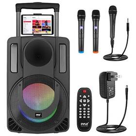 Phpwa8tb Pyleusa 8 Portable Pa Speaker Wireless Bt Karaoke Two - Scratch And Dent