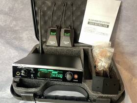 Aem-1 Qudosxy Pro Wireless In-ear Personal Monitor System With 2 Pocket Receivers And Case