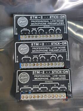 Stm-2 Radio Design Labs Rdl Stick-on 1 Channel Low-noise Microphone Preamplifier Dual Output