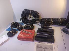 1272 Rauland 1285 Lot Of 4 Dynamic Cardioid Microphone And Guitar Amplifier Cable