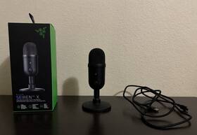 Rz1904050100r3u1 Razer Used Seiren V2 X Black Usb Condenser Microphone