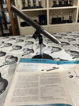 Bn-10a Rca Ultra Rare Microphone-amplifier Reporter Remote Broadcast Microphone