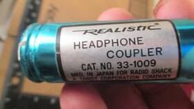 33-1009 Realistic Vintage Headphone Coupler Cat. No. Japan Radio Shack Part