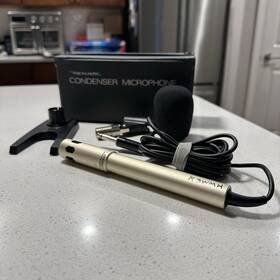 33-104 Realistic Condenser Microphone Model With Case And Acc. Untested