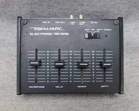 36-1110a Realistic Electronic Reverb Cat. For Microphone Clean New Bat Works