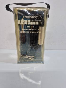 Mm770 Recoton Vintage Mini Stereo Microphone Rare Find