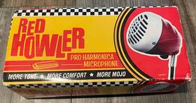 Drhm1 Red Howler Pro Harmonica Microphone Mic With Box
