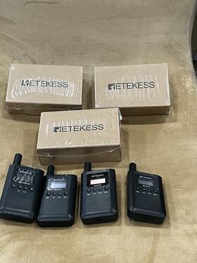 F9644a-f9644b Retekess Pre-owned Tt125 7 Pc. Tour Guide System Audio Assisted Mic Transmitte