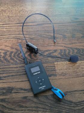 Pr13 Retekess Wireless Microphone Transmitter Receiver System Church / Training Tested And Works