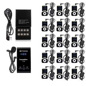 T130-t131 Retekess T130 Wireless Assisted Listening Audio Tour Guide System Transmitter 15 Receiver