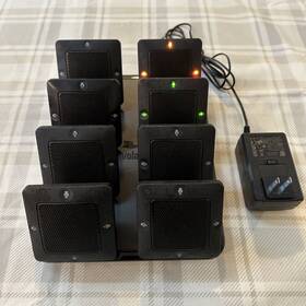 01-ewm-om-blk Revolabs Qty 8 Elite Wired Microphone W Charging Base Ships Free