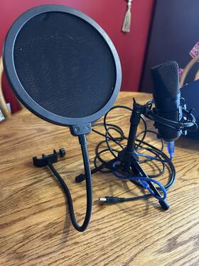 Risea 726084348103 Usb Podcast Gaming Microphone With Tripod Stand Set