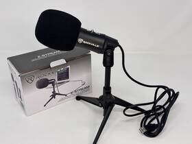 Rockville 819216028223 Z-stream Usb Microphone With Tripod Stand Cable Manual Box