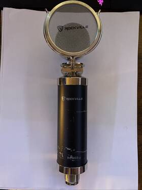 Rmf11 Rockville Rcm03 Pro Wired Studio Recording Condenser Microphone -