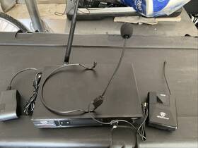 Rwm61u Rockville Professional Uhf Headset And Guitar Wireless Microphone System