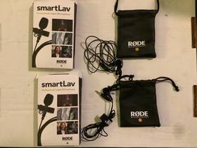 Rode 698813002870 Lot Of 2 Microphones Smartlav Professional Lapel For Iphone Ipad Ipod