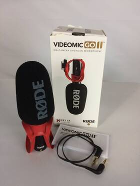 Rode 730553852961 Open Box Videomic Go Ii Helix Usb On-camera Shotgun Condenser Microphone
