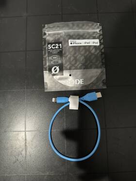 Sc21-orange Rode 30cm Usb-c To Lightning Cable In Blue