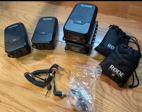 Rode Swam2slm 2x Rodelink Wireless Audio Microphone Kit Lavalier Mic For 4k Video Camera