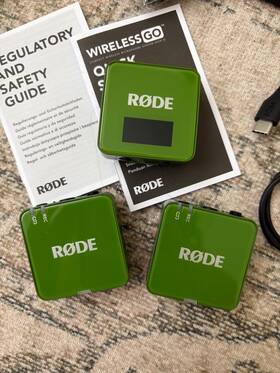 Wigogen3gre Rode Wireless Go Gen 3 Compact Microphone System 2.4 Ghz Green