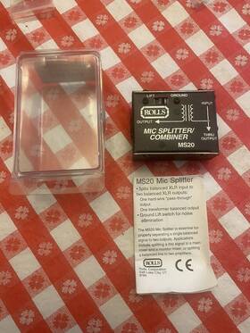 Ms20 Rolls 675889000207 Microphone Splitter / Combiner Isolator
