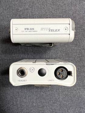 Ifb-325 Rts Telex Pair Of Single Channel Ifb Belt Packs - Tested And Working 325
