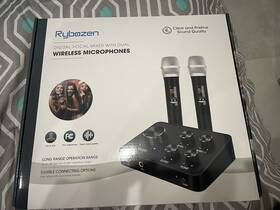 K201 Rybozen Long Range Dual Handheld Wireless Microphone Karaoke Mixer System