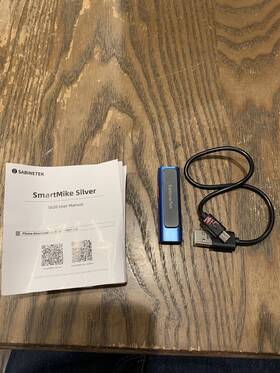 S620bl Sabinetek Smartmike Lite Wireless Bluetooth Microphone - Blue