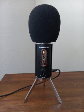 Samson 613815677789 Portable Mic Satellite Recording Usb/ios Microphone Great For Streaming