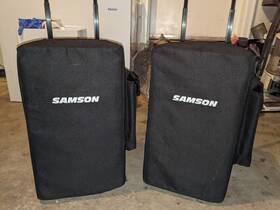 Xp310w Samson 809164024750 Expedition Portable Pa System Band K With Two Mics And Stands