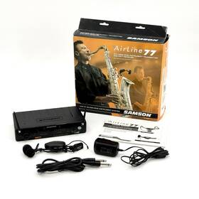 Ah1-hm40 Samson Airline 77 Wireless Wind Mic System Cr77 Tested And Working