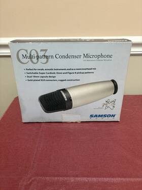 Esac03 Samson C03 Multi Pattern Condenser Microphone Used Once